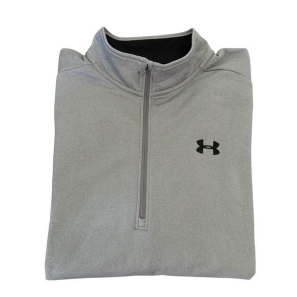 Under Armour Gray 1/4 Zip Pullover Coldgear XXL - Picture 6 of 7